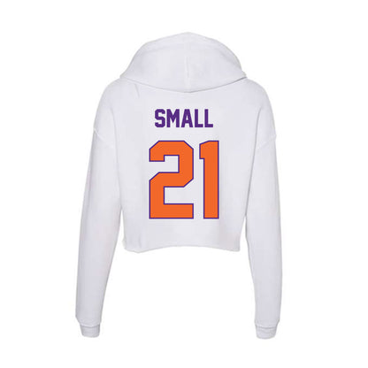 Clemson - NCAA Women's Soccer : Carla Small - Women's Crop Fleece Hoodie-1