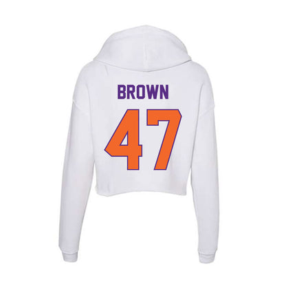 Clemson - NCAA Football : Sammy Brown - Women's Crop Fleece Hoodie-1