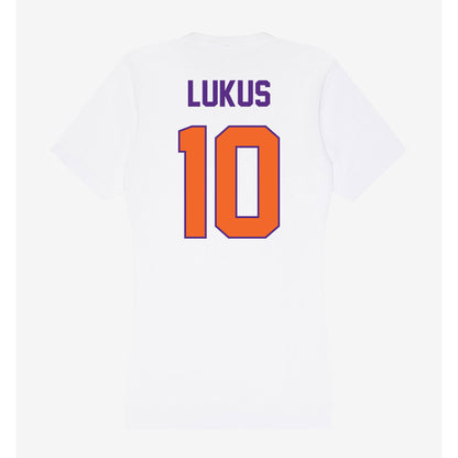 Clemson - NCAA Football : Jeadyn Lukus - Women's V-Neck T-Shirt-1