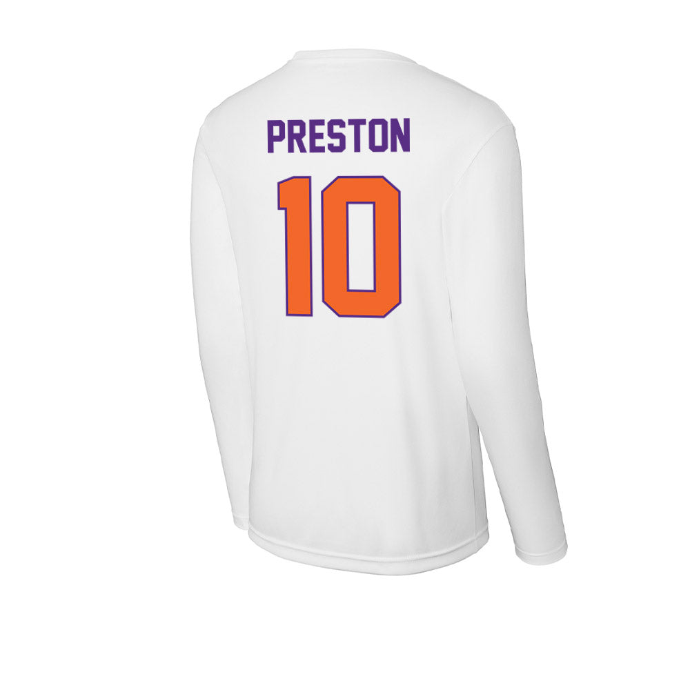 Clemson - NCAA Football : juju preston - Activewear Long Sleeve T-Shirt-1