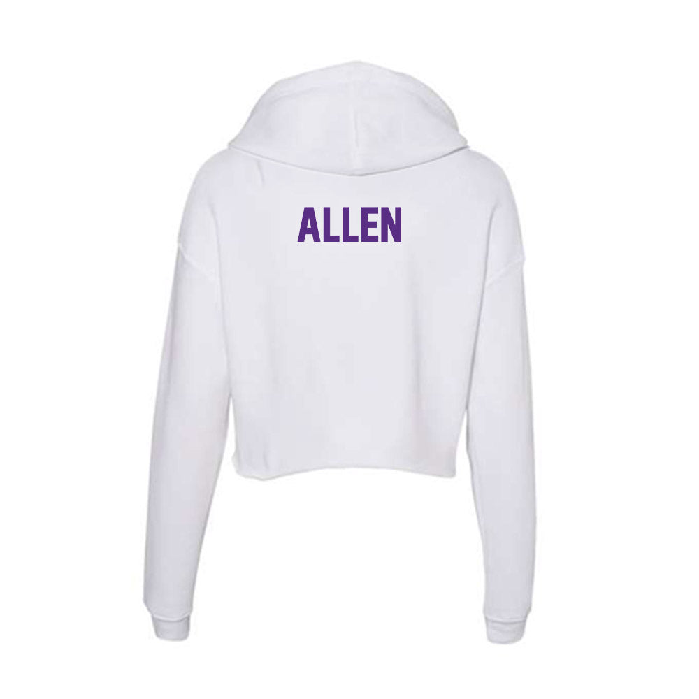 Clemson - NCAA Women's Track & Field : Ava Allen - Women's Crop Fleece Hoodie-1