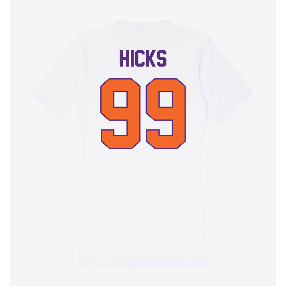 Clemson - NCAA Softball : Corri Hicks - Women's V-Neck T-Shirt-1