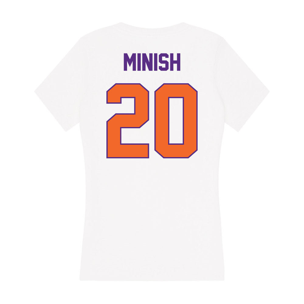 Clemson - NCAA Softball : Samantha Minish - Women's V-Neck T-Shirt-1