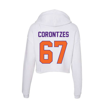 Clemson - NCAA Football : Seth Corontzes - Women's Crop Fleece Hoodie-1