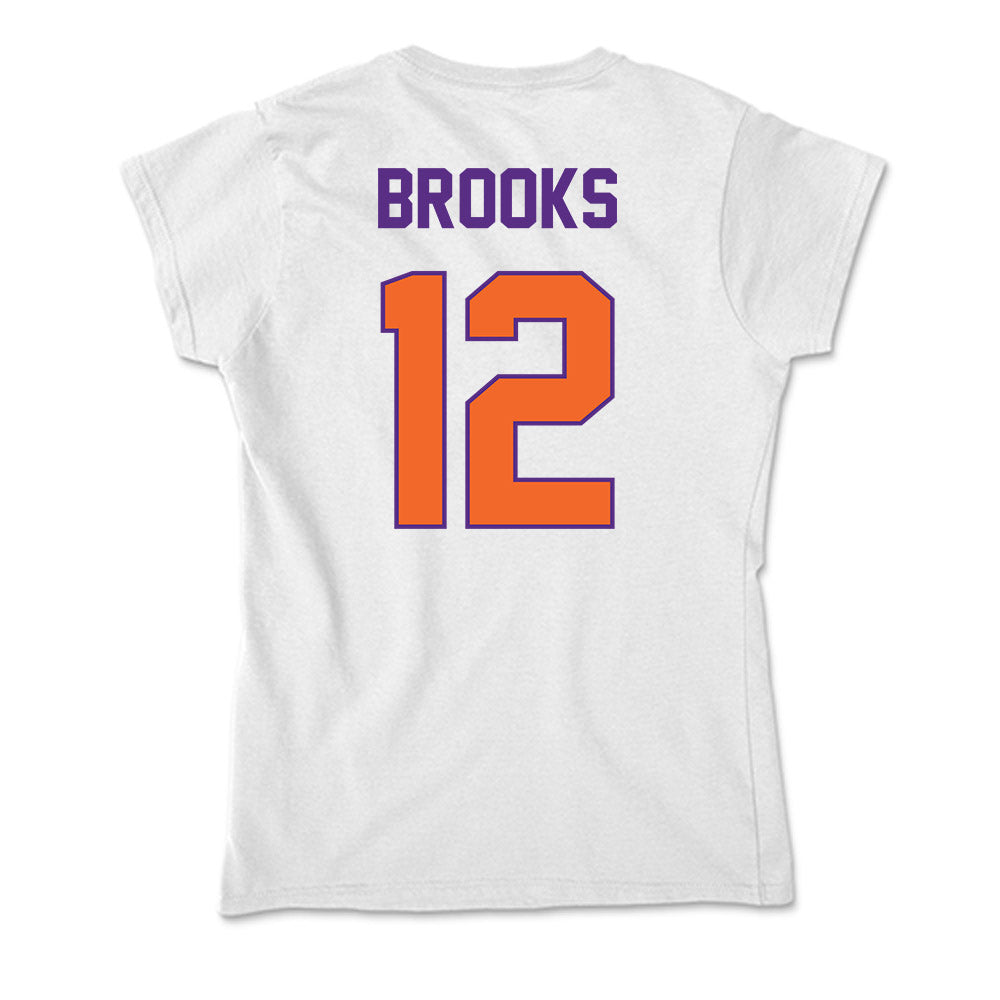 Clemson - NCAA Women's Soccer : Natalie Brooks - Soft Style Women’s T-Shirt-1