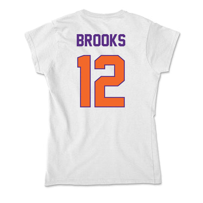 Clemson - NCAA Women's Soccer : Natalie Brooks - Soft Style Women’s T-Shirt-1
