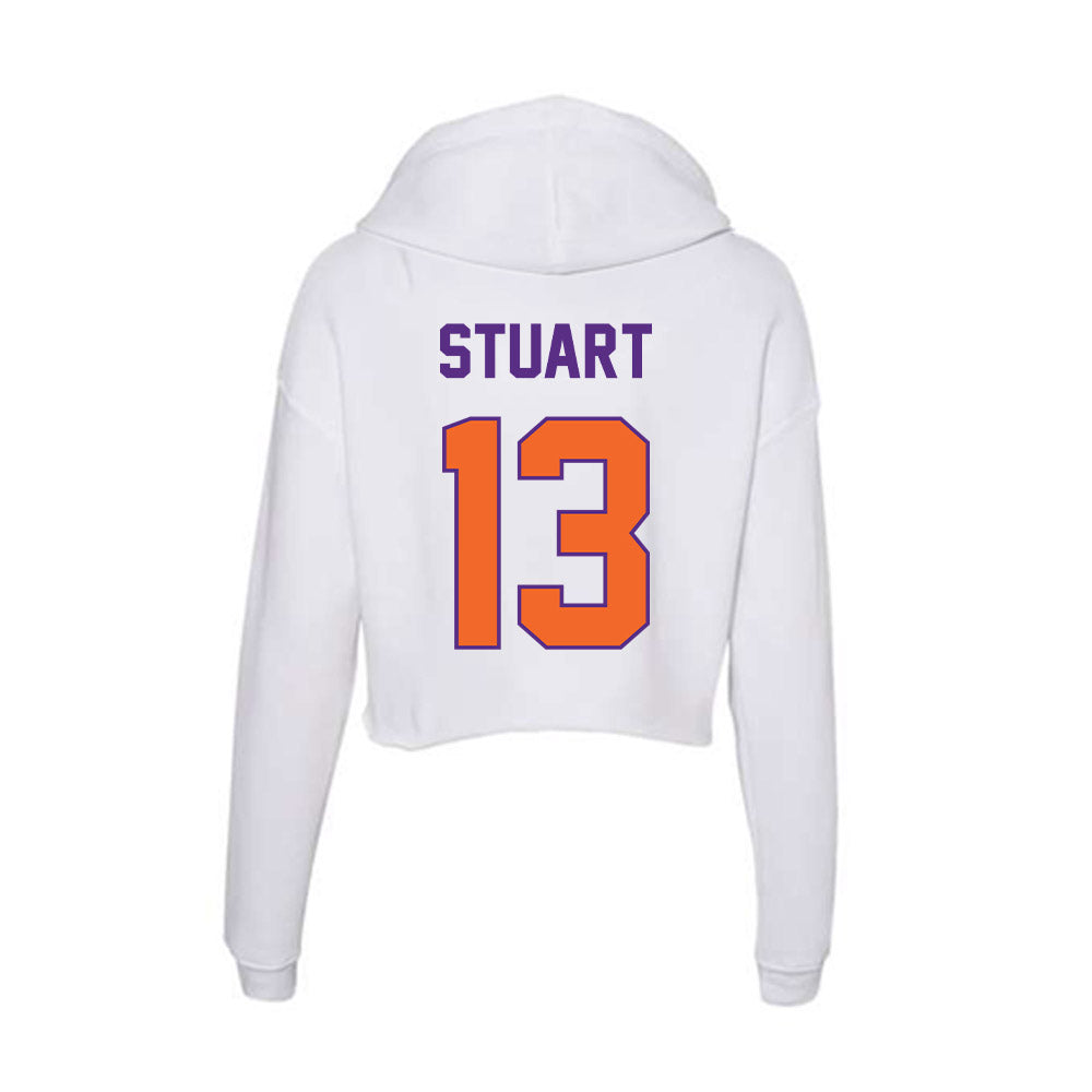 Clemson - NCAA Softball : Abi Stuart - Women's Crop Fleece Hoodie-1