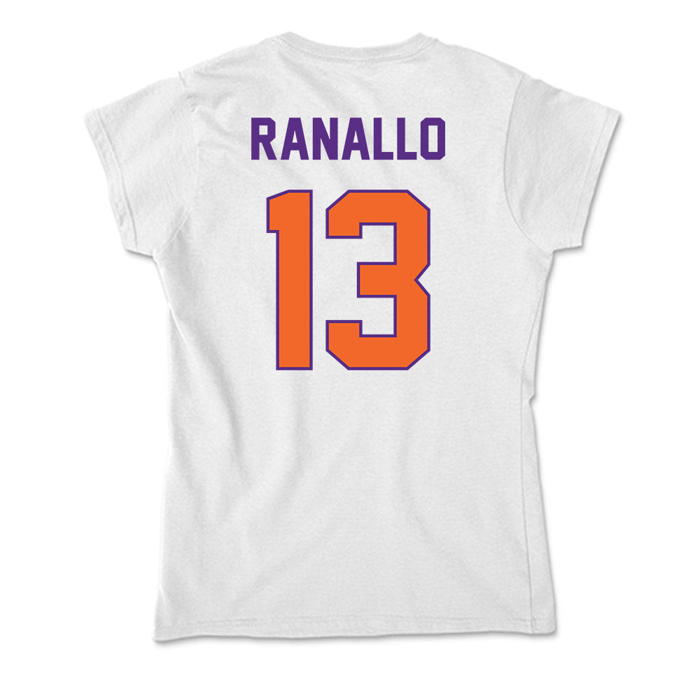 Clemson - NCAA Women's Basketball : Bella Ranallo - Soft Style Women’s T-Shirt-1