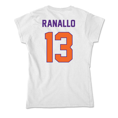 Clemson - NCAA Women's Basketball : Bella Ranallo - Soft Style Women’s T-Shirt-1