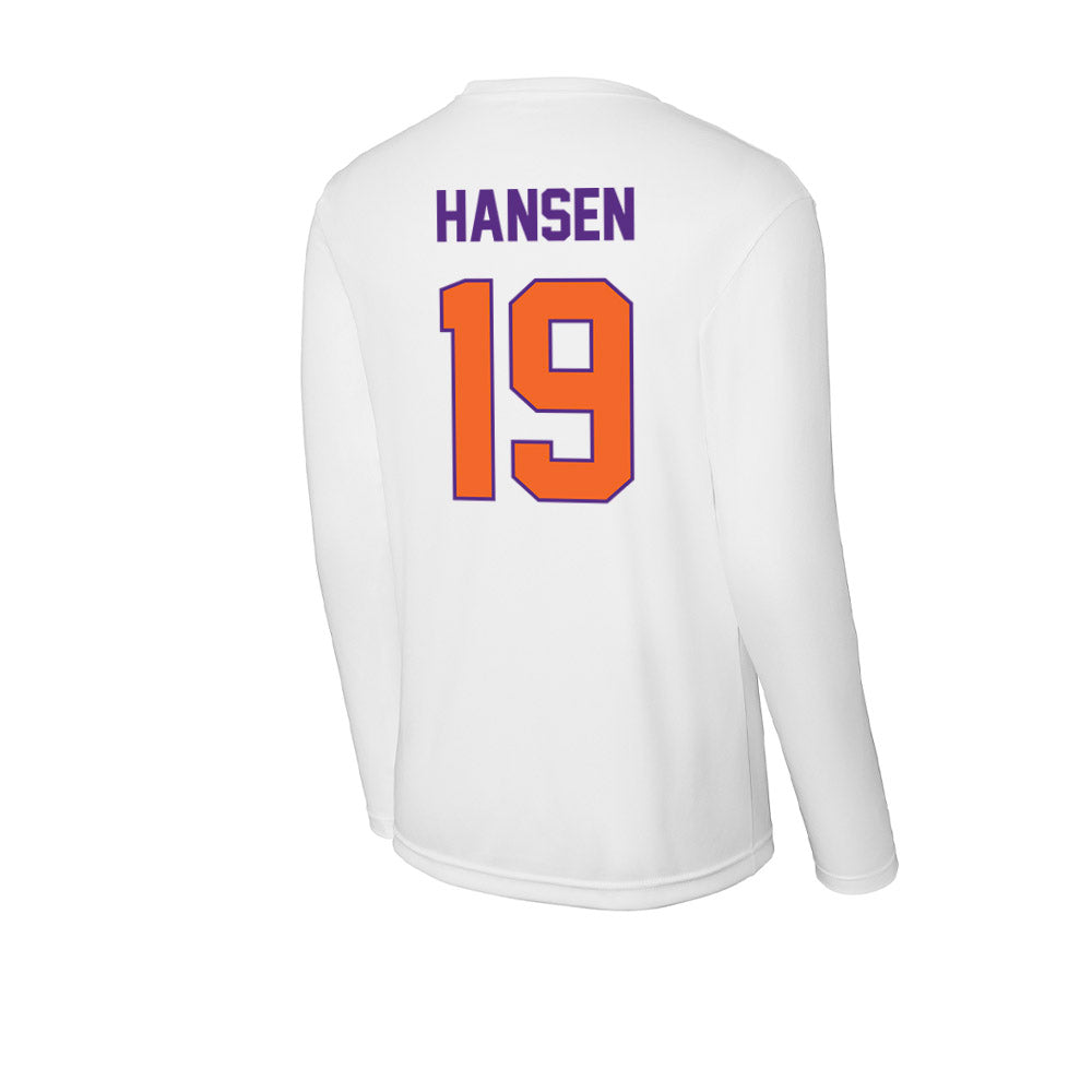 Clemson - NCAA Women's Volleyball : Kate Hansen - Activewear Long Sleeve T-Shirt-1