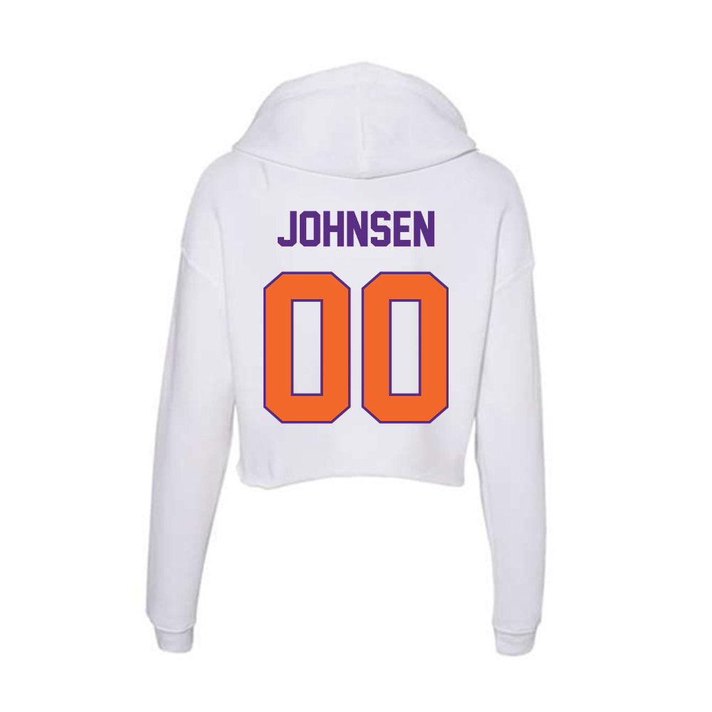 Clemson - NCAA Softball : Jordyn Johnsen - Women's Crop Fleece Hoodie-1