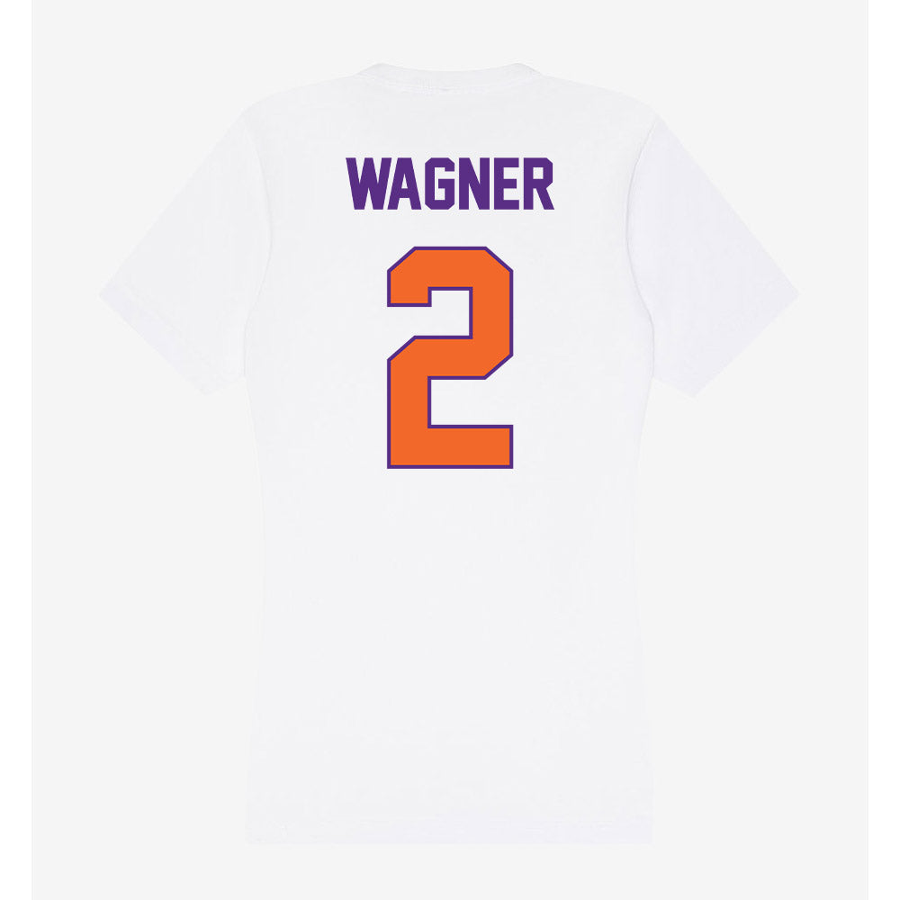 Clemson - NCAA Women's Volleyball : Kennedy Wagner - Women's V-Neck T-Shirt-1