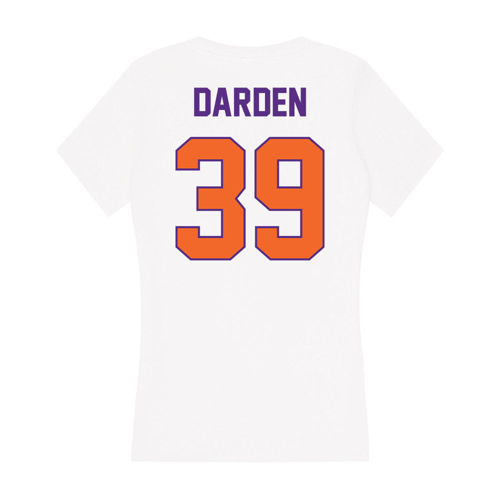 Clemson - NCAA Baseball : Ethan Darden - Women's V-Neck T-Shirt-1