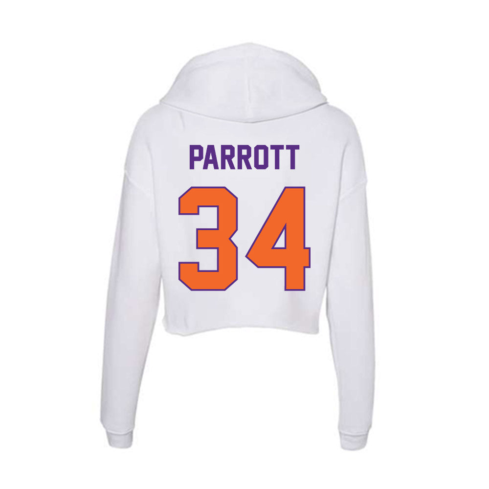 Clemson - NCAA Women's Soccer : Maddie Parrott - Women's Crop Fleece Hoodie-1