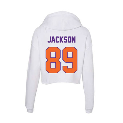 Clemson - NCAA Football : Zach Jackson - Women's Crop Fleece Hoodie-1