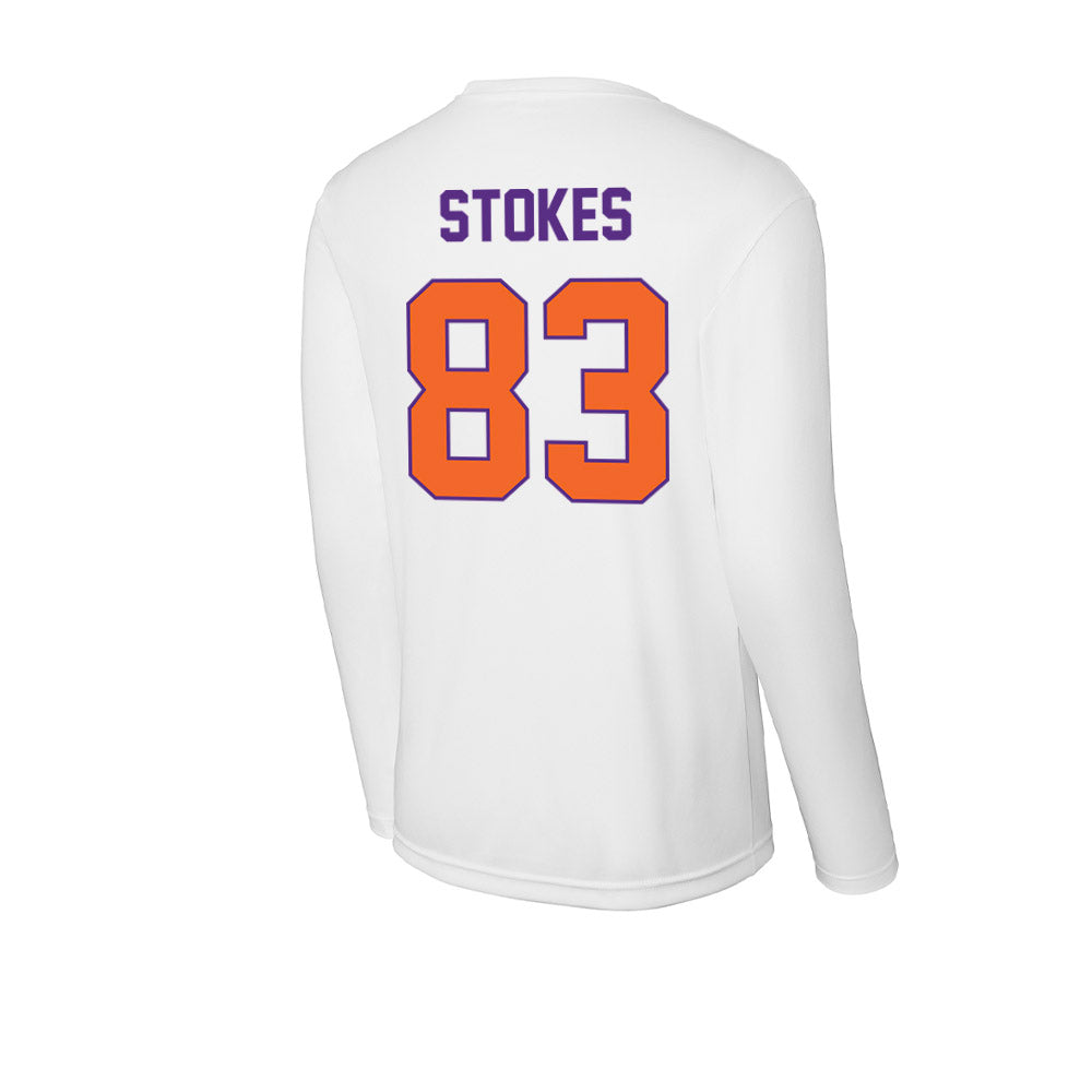 Clemson - NCAA Football : Ethan Stokes - Activewear Long Sleeve T-Shirt-1