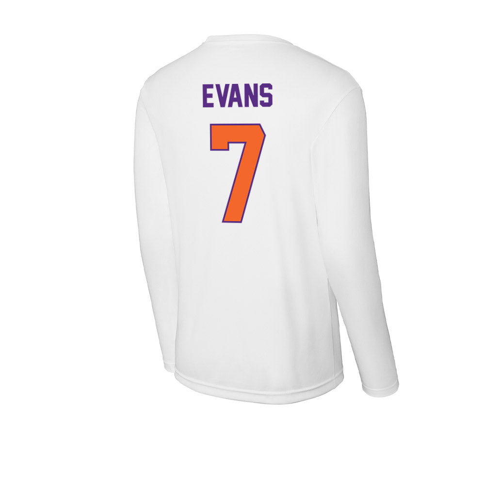 Clemson - NCAA Women's Basketball : Summah Evans - Activewear Long Sleeve T-Shirt-1