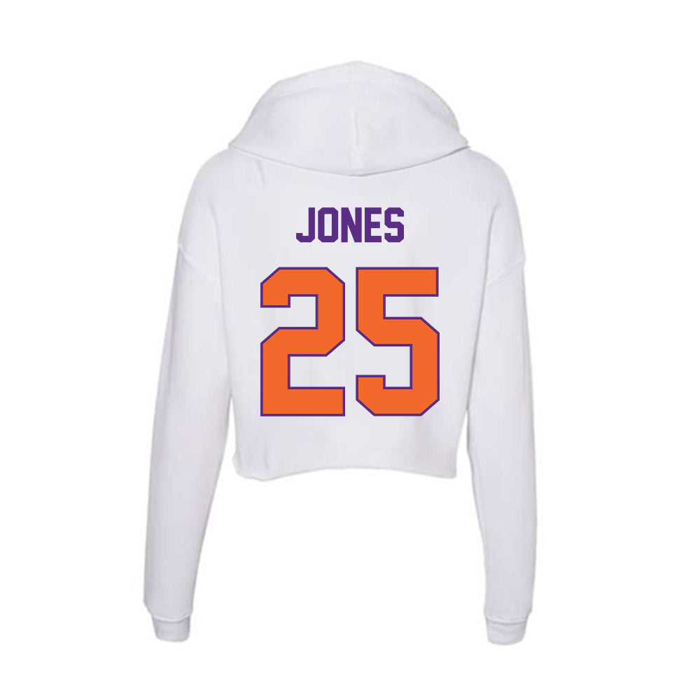 Clemson - NCAA Football : Ricardo Jones - Women's Crop Fleece Hoodie-1