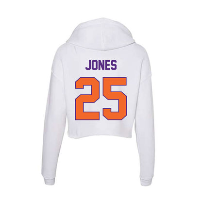 Clemson - NCAA Football : Ricardo Jones - Women's Crop Fleece Hoodie-1