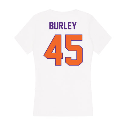 Clemson - NCAA Football : Vic Burley - Women's V-Neck T-Shirt-1