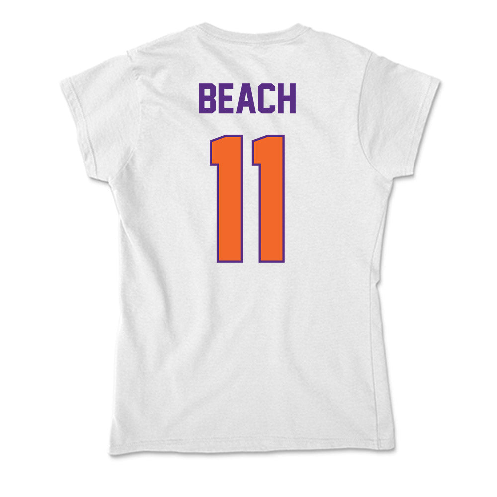 Clemson - NCAA Women's Lacrosse : Kasey Beach - Soft Style Women’s T-Shirt-1