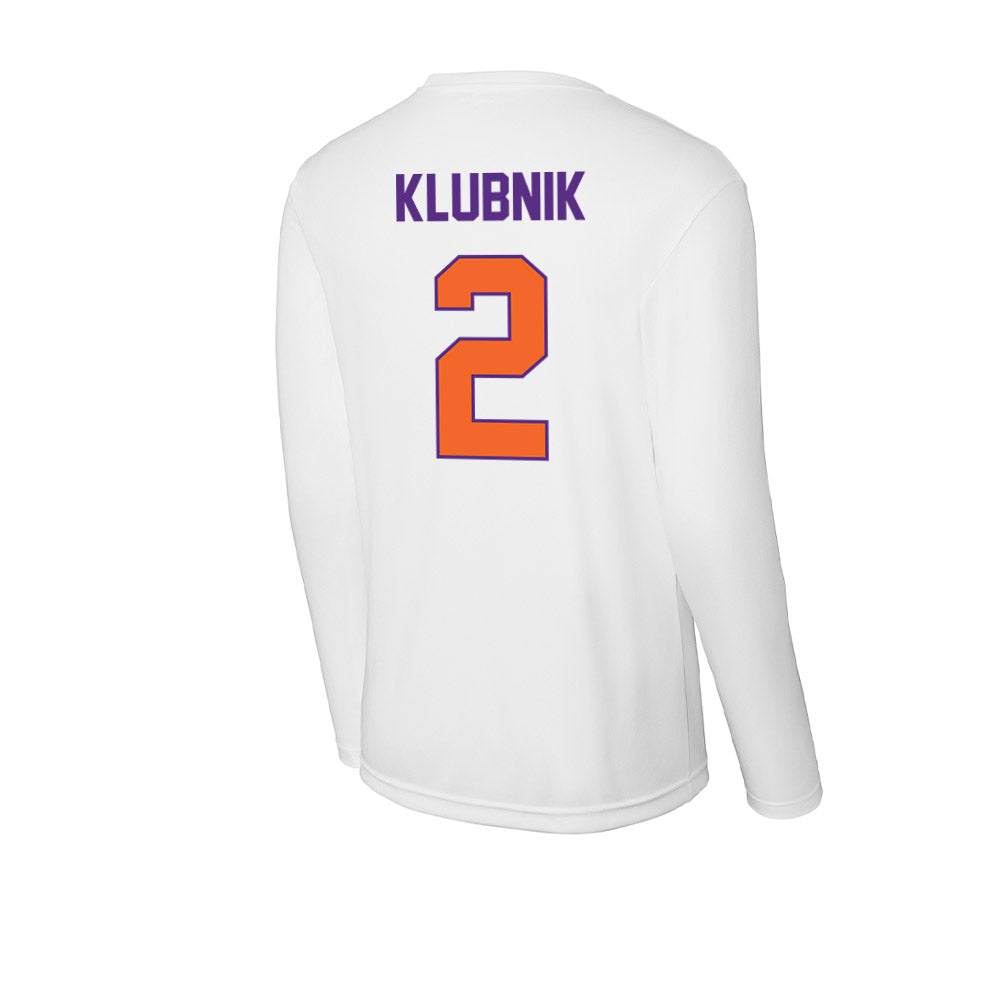 Clemson - NCAA Football : Cade Klubnik - Activewear Long Sleeve T-Shirt-1