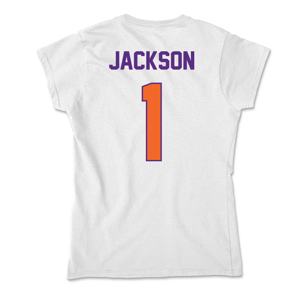 Clemson - NCAA Women's Basketball : Amaia Jackson - Soft Style Women’s T-Shirt-1