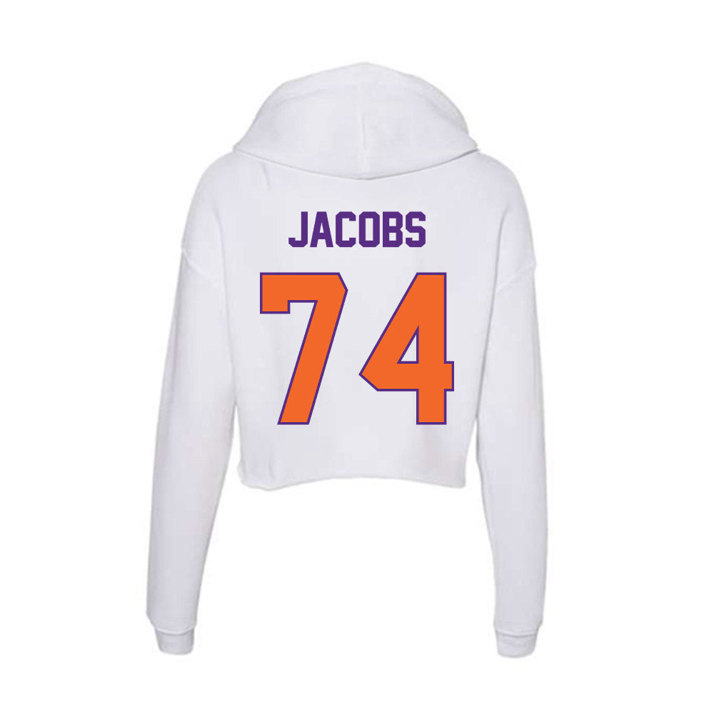 Clemson - NCAA Football : Brayden Jacobs - Women's Crop Fleece Hoodie-1