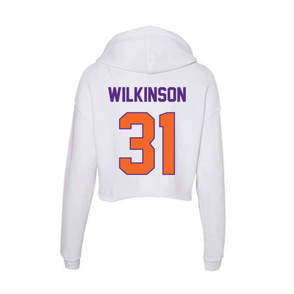 Clemson - NCAA Football : Joe Wilkinson - Women's Crop Fleece Hoodie-1