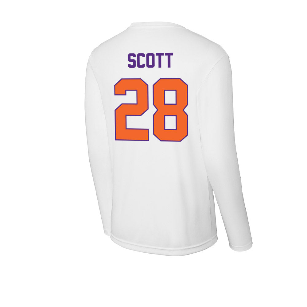 Clemson - NCAA Women's Lacrosse : Teagan Scott - Activewear Long Sleeve T-Shirt-1