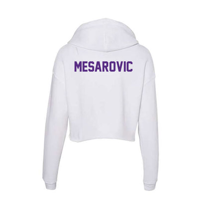 Clemson - NCAA Men's Tennis : Marko Mesarovic - Women's Crop Fleece Hoodie-1