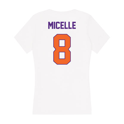 Clemson - NCAA Women's Volleyball : Becca Micelle Micelle - Women's V-Neck T-Shirt-1