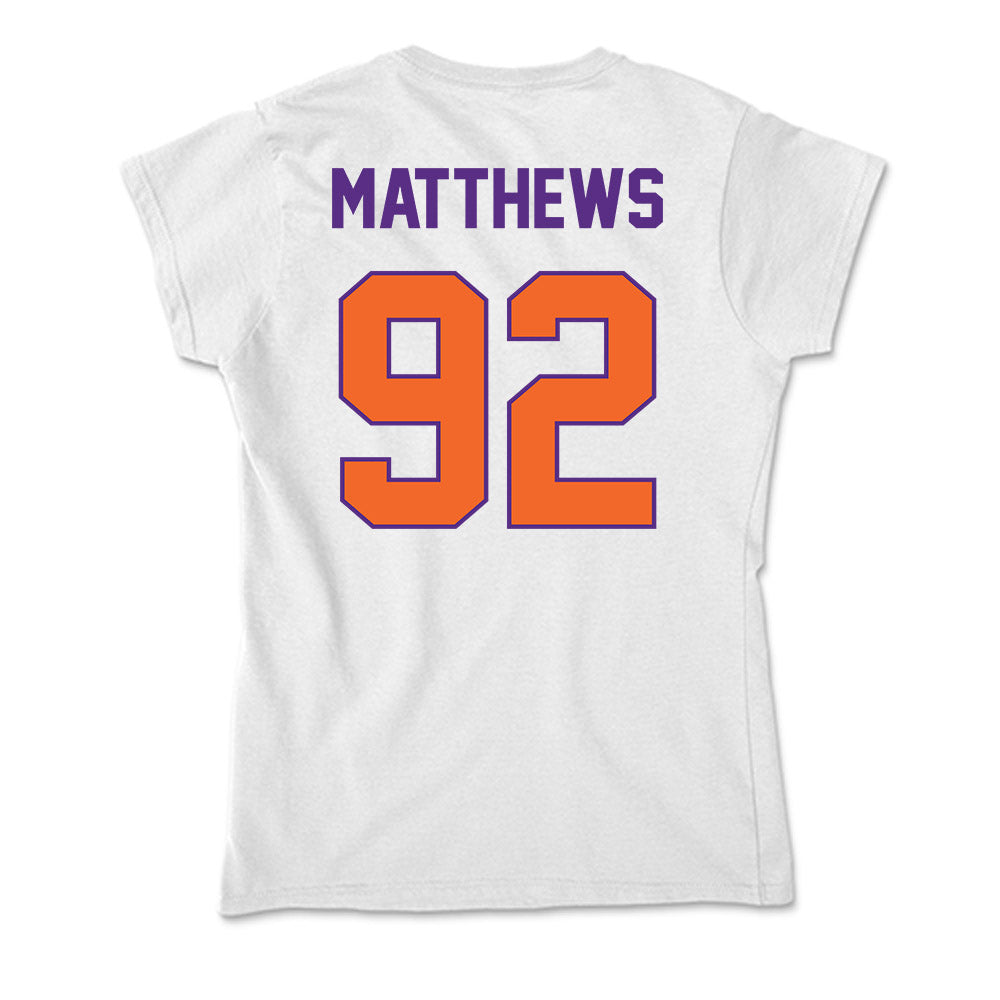 Clemson - NCAA Football : Levi Matthews - Soft Style Women’s T-Shirt-1