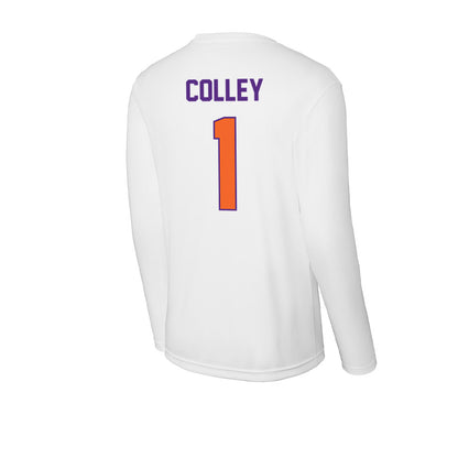 Clemson - NCAA Women's Volleyball : Caroline Colley - Activewear Long Sleeve T-Shirt-1