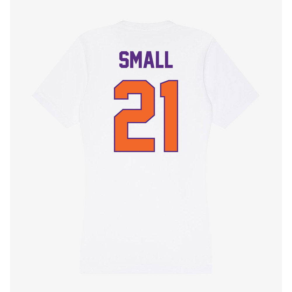 Clemson - NCAA Women's Soccer : Carla Small - Women's V-Neck T-Shirt-1