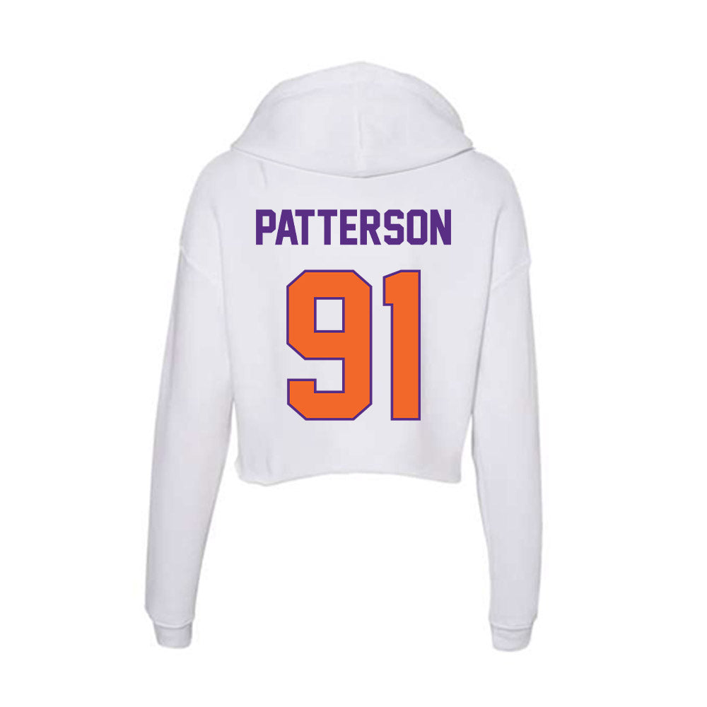 Clemson - NCAA Football : Zaire Patterson - Women's Crop Fleece Hoodie-1