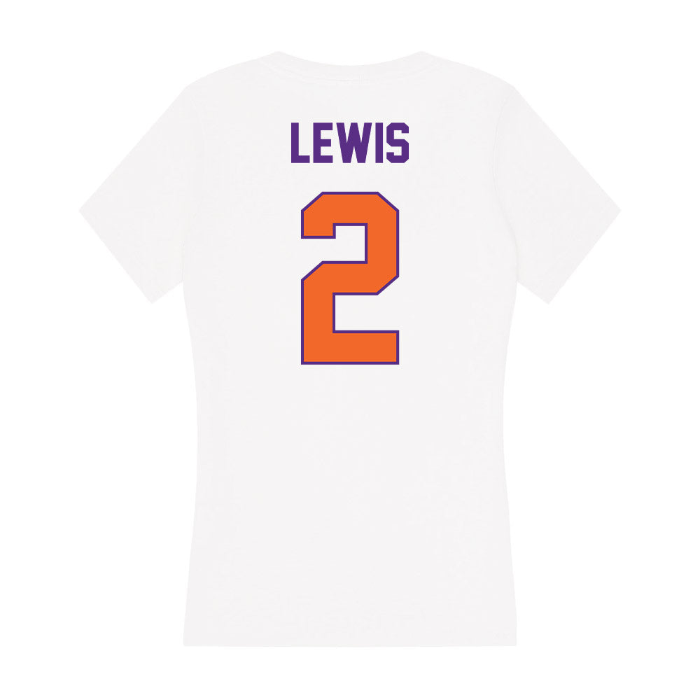 Clemson - NCAA Football : Shelton Lewis - Women's V-Neck T-Shirt-1
