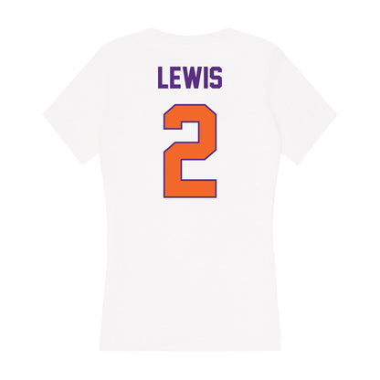 Clemson - NCAA Football : Shelton Lewis - Women's V-Neck T-Shirt-1