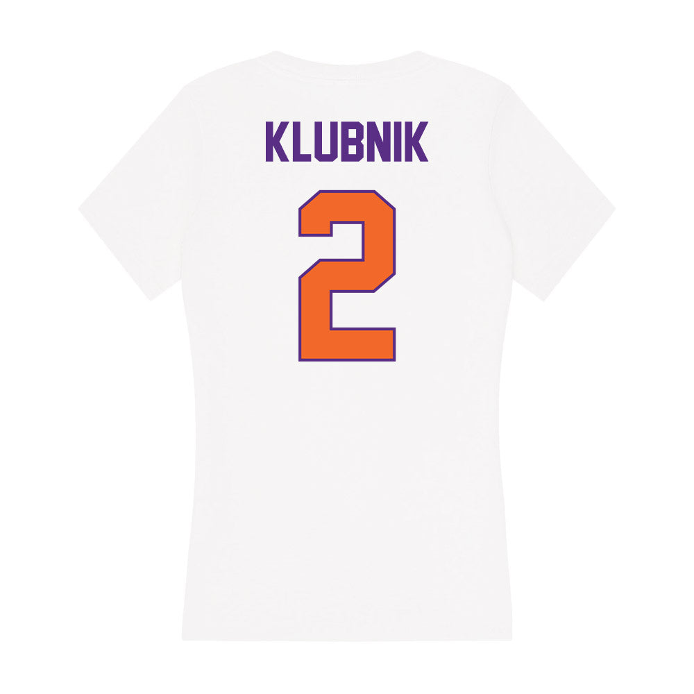 Clemson - NCAA Football : Cade Klubnik - Women's V-Neck T-Shirt-1