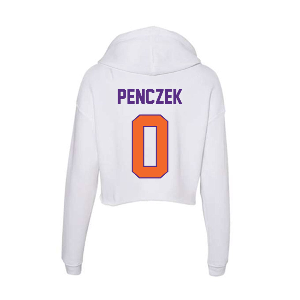 Clemson - NCAA Women's Lacrosse : Emma Penczek - Women's Crop Fleece Hoodie-1