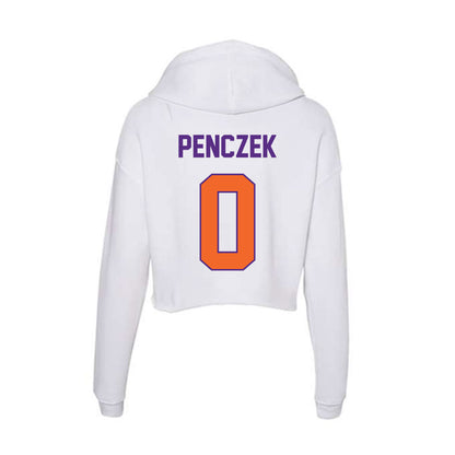 Clemson - NCAA Women's Lacrosse : Emma Penczek - Women's Crop Fleece Hoodie-1