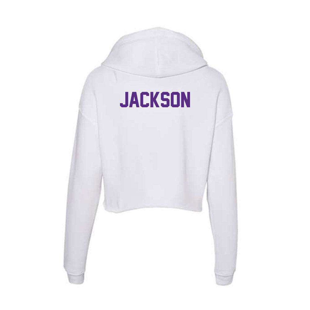 Clemson - NCAA Women's Gymnastics : Eve Jackson - Women's Crop Fleece Hoodie-1