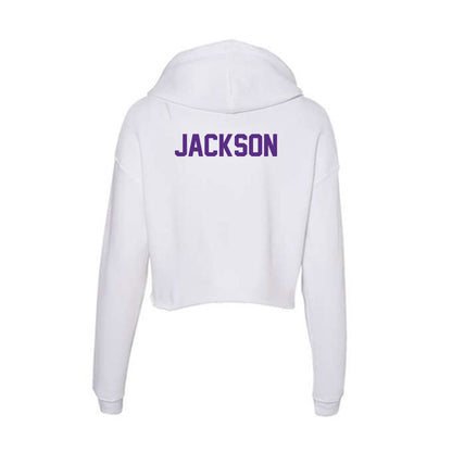 Clemson - NCAA Women's Gymnastics : Eve Jackson - Women's Crop Fleece Hoodie-1