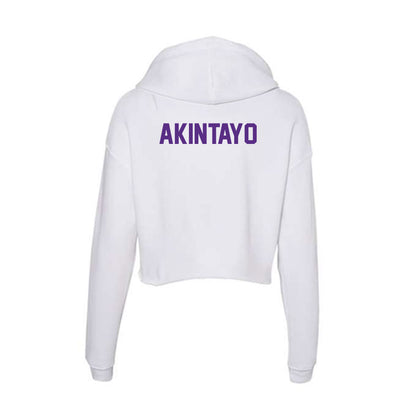 Clemson - NCAA Women's Track & Field : Christianne Akintayo - Women's Crop Fleece Hoodie-1