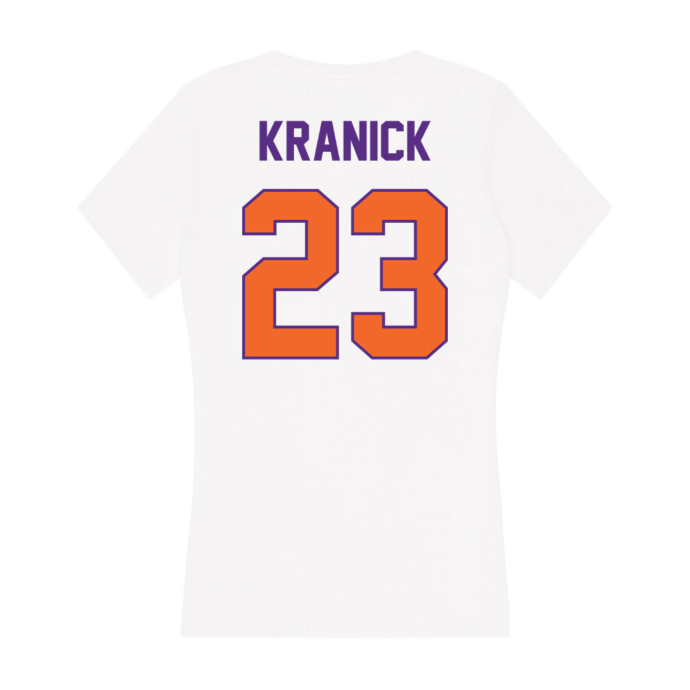 Clemson - NCAA Women's Lacrosse : Natalie Kranick - Women's V-Neck T-Shirt-1