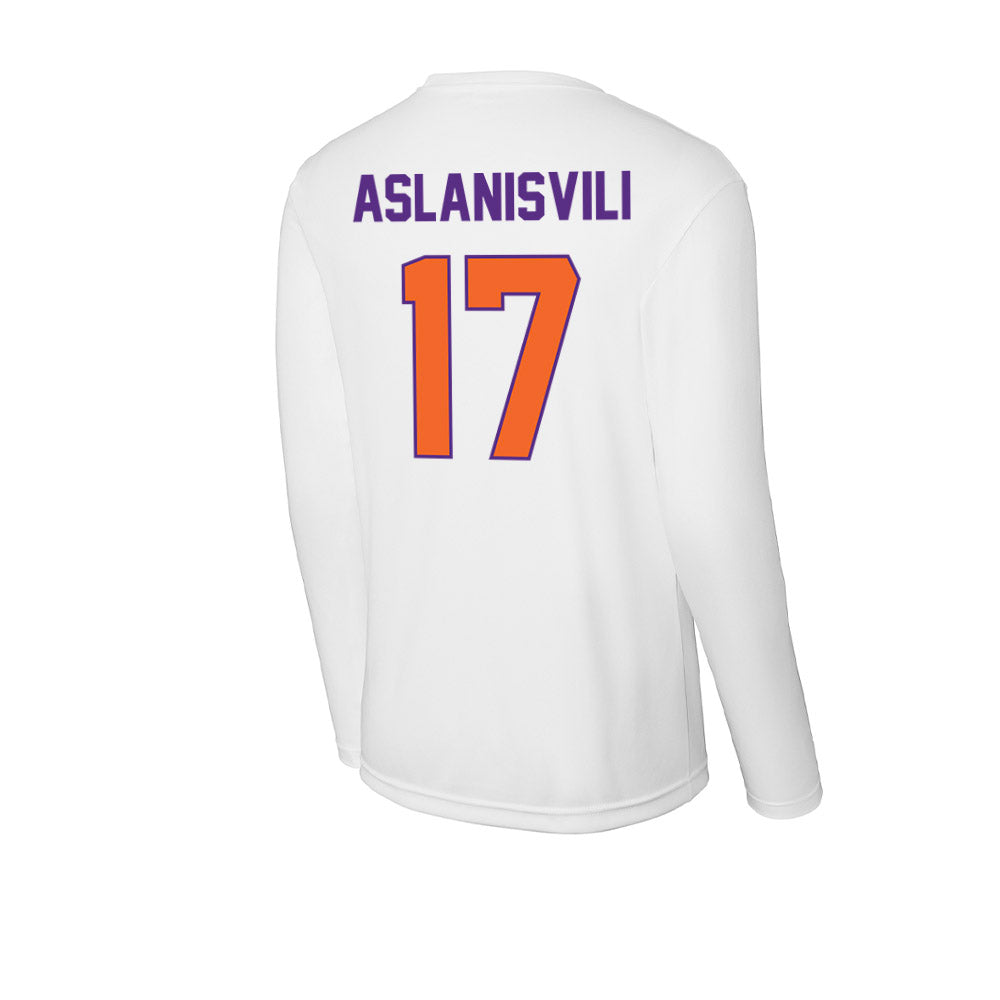 Clemson - NCAA Women's Tennis : Artemis Aslanisvili - Activewear Long Sleeve T-Shirt-1
