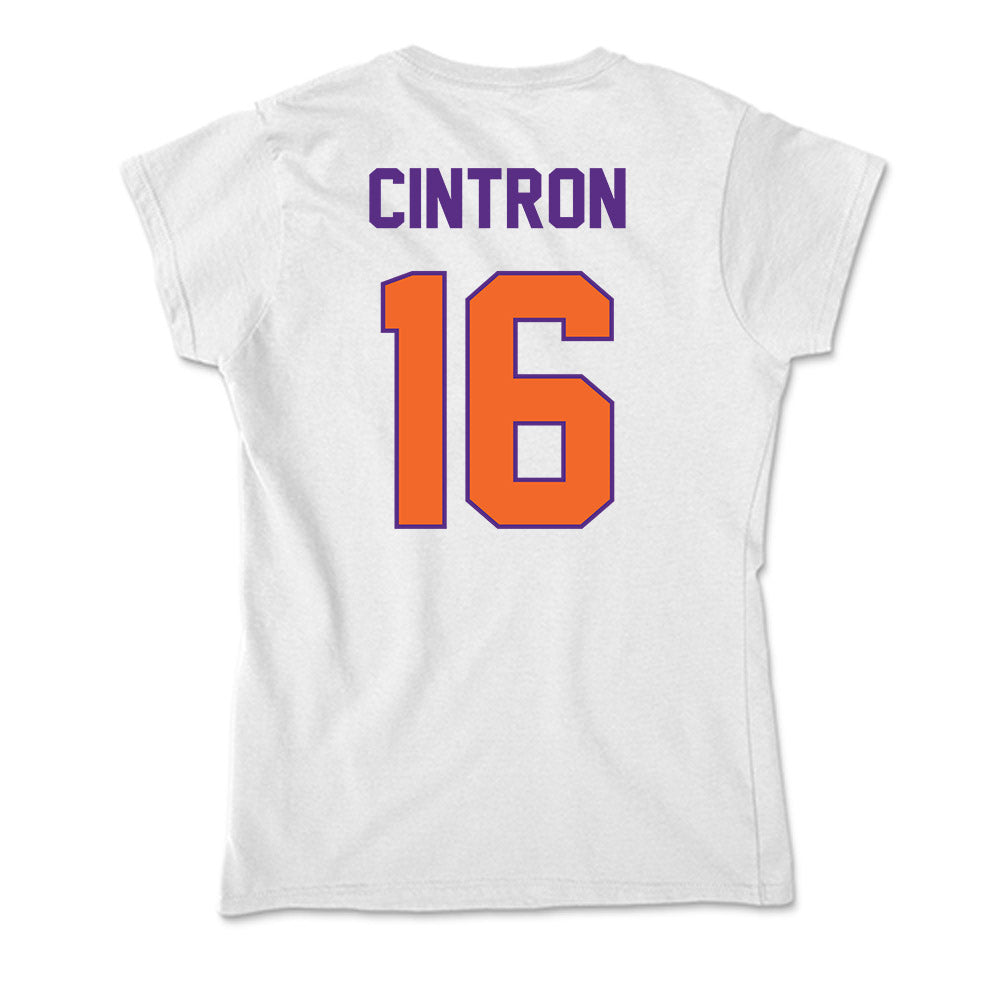 Clemson - NCAA Softball : Macey Cintron - Soft Style Women’s T-Shirt-1