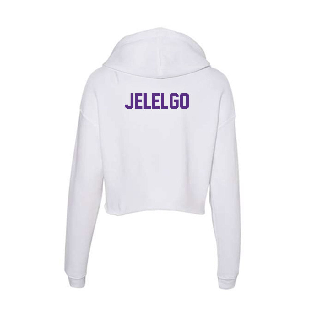 Clemson - NCAA Women's Track & Field : Silvia Jelelgo - Women's Crop Fleece Hoodie-1