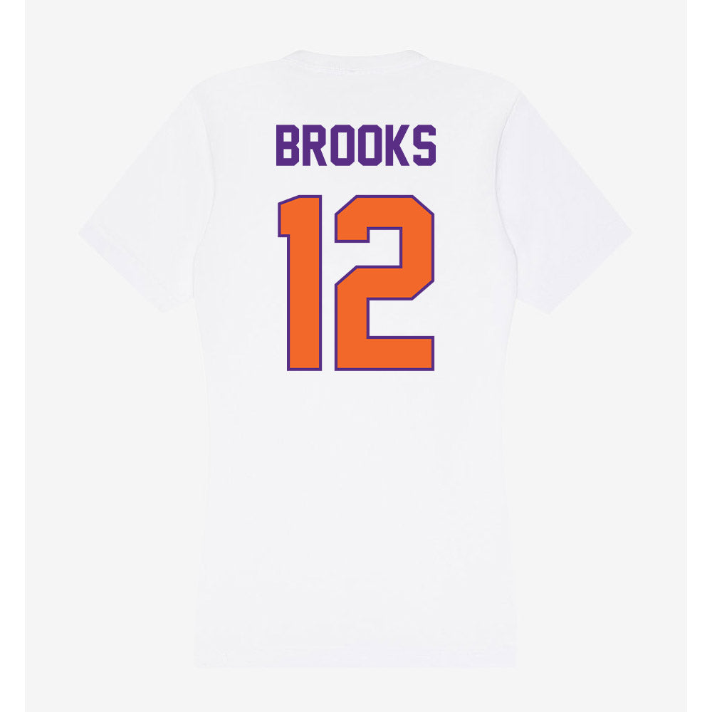 Clemson - NCAA Women's Soccer : Natalie Brooks - Women's V-Neck T-Shirt-1