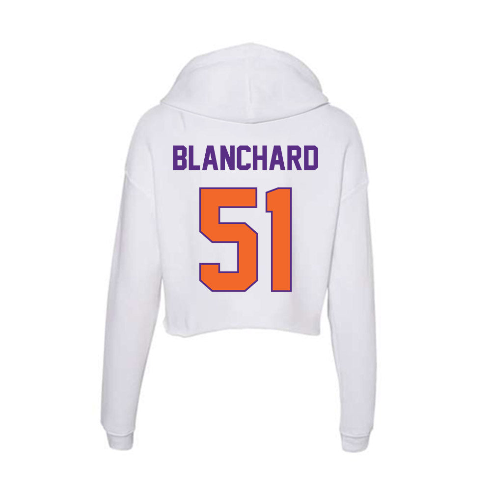 Clemson - NCAA Football : Gavin Blanchard - Women's Crop Fleece Hoodie-1